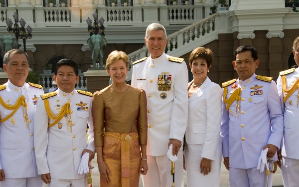PACOM commander at the Thai Royal Palace