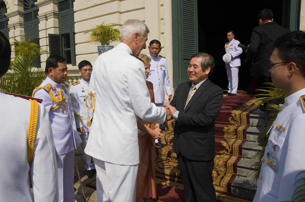 PACOM commander at the Thai Royal Palace