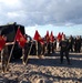 CLR-17 Marines pound sand in formation beach run