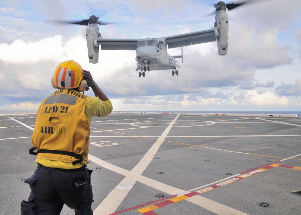 USS New York operations