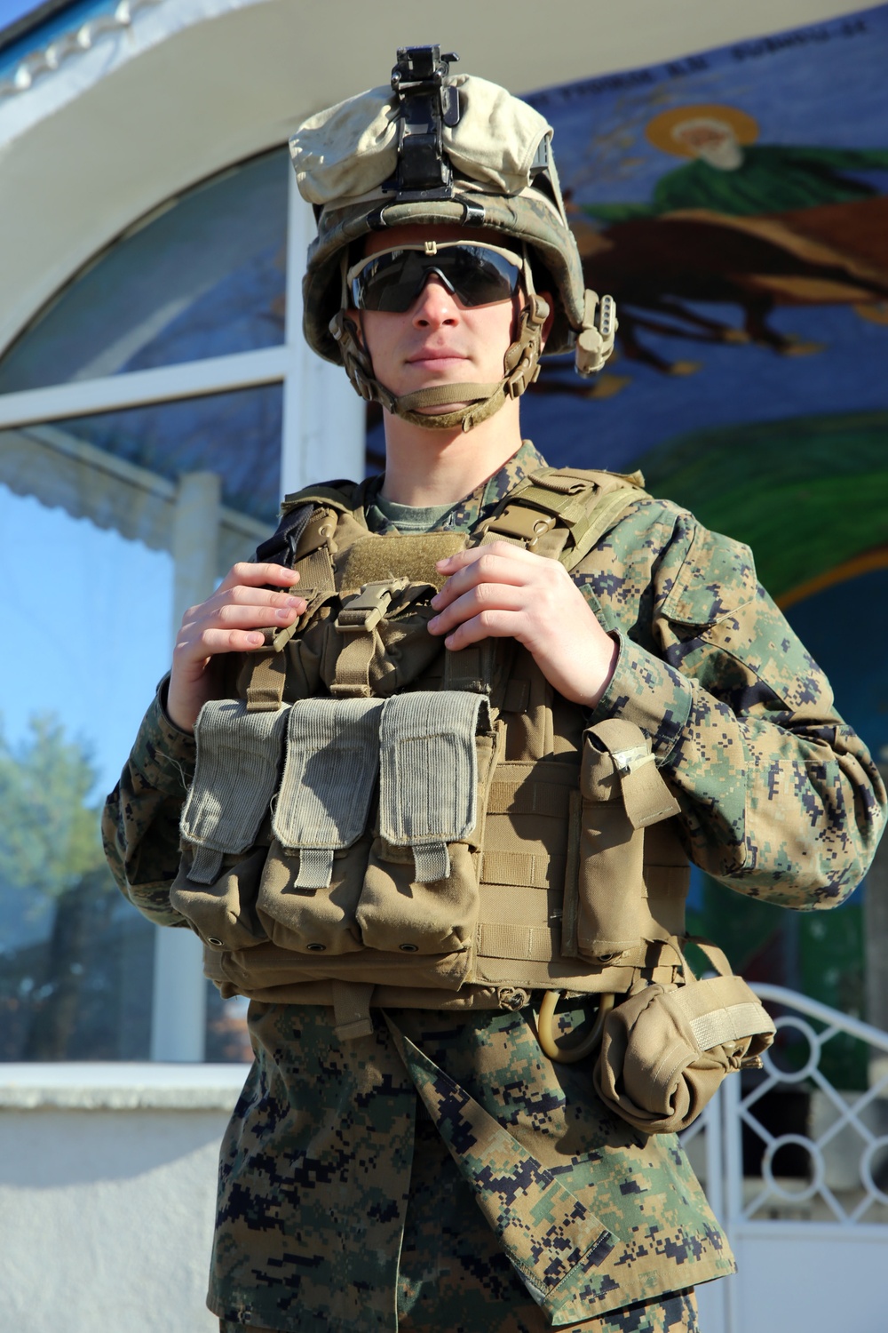 Marine shows strength, support from afar
