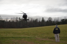 NC Guard, helicopter rescue techs rescue stranded man in Tennessee