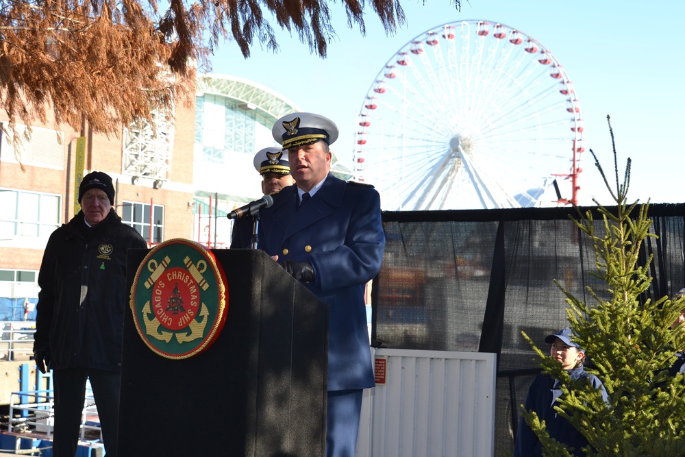 Coast Guard sector commander addresses Christmas Ship ceremony attendees