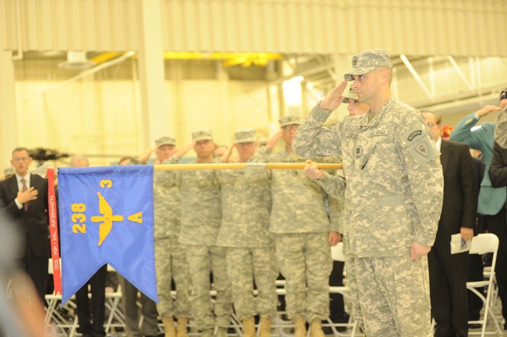 Deployment ceremony 238th Aviation Battalion