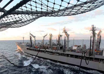 USS Bataan conducts replenishment at sea