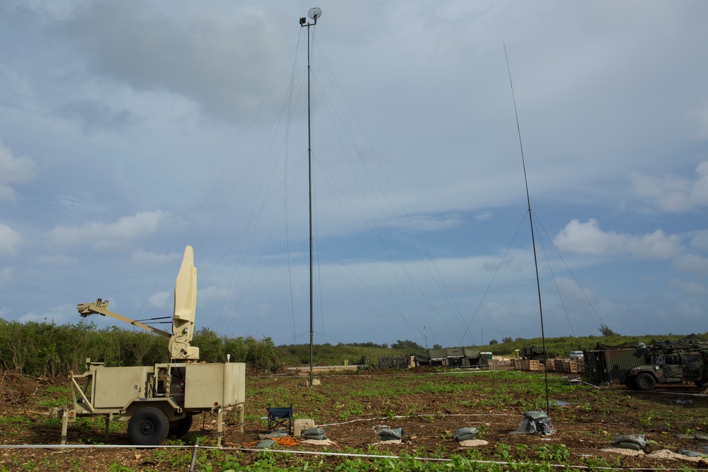 Communication Marines keep units connected at Forager Fury II