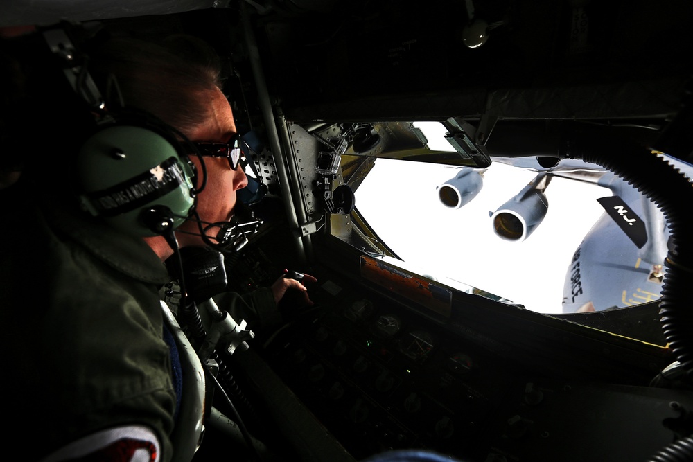 Air refueling training for 108th Wing pilots and boom operators