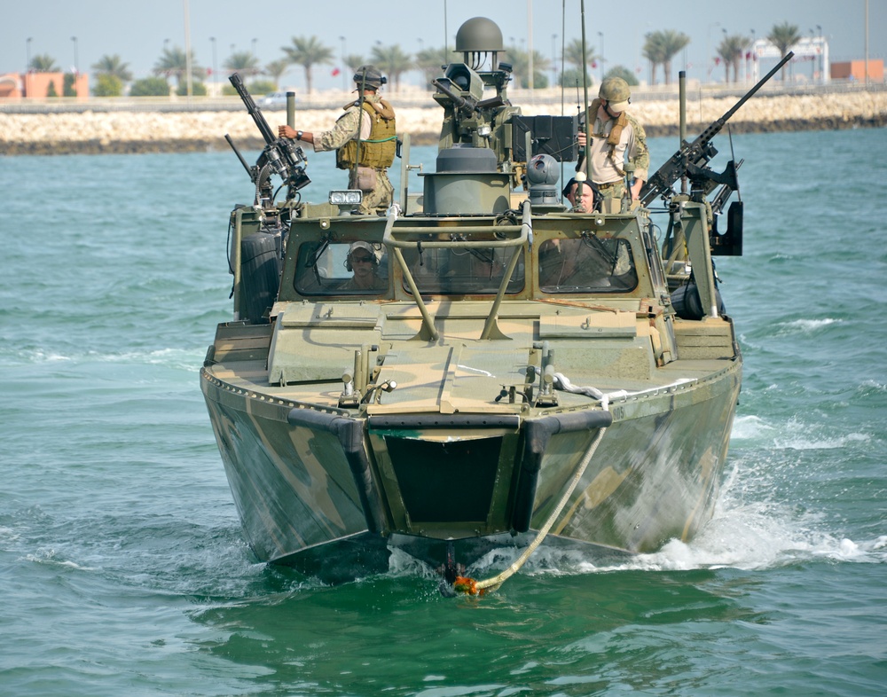 Patrol during training exercise