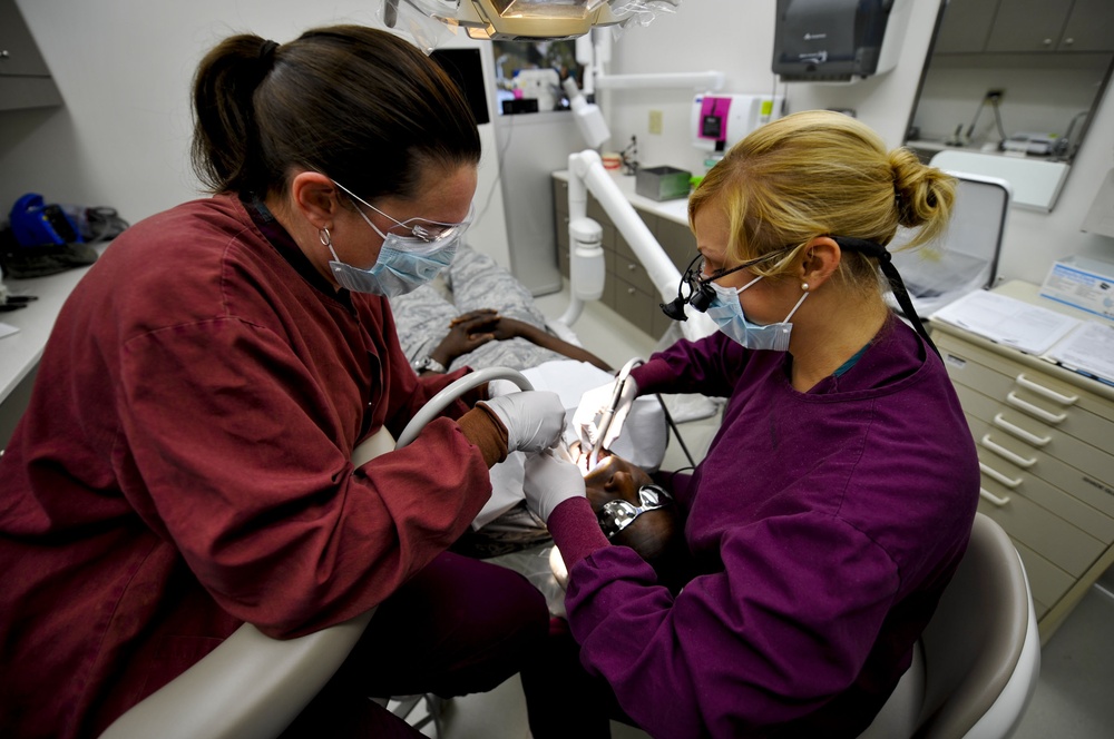 633rd Dental Squadron at work