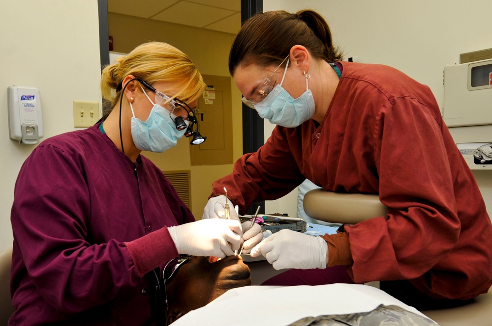 633rd Dental Squadron at work