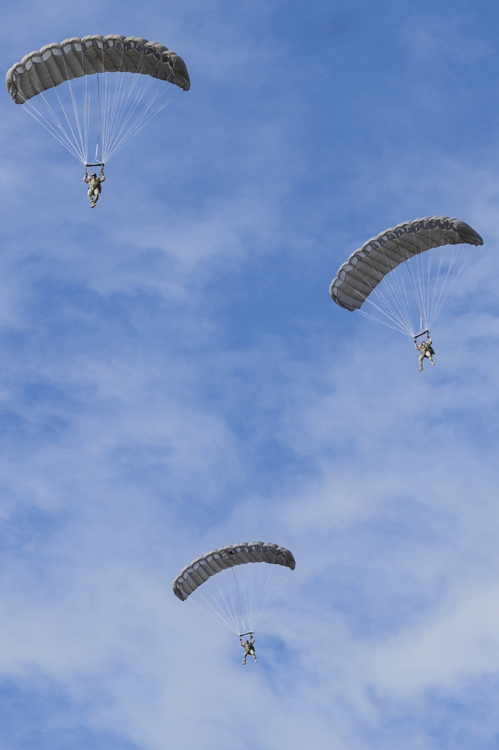 Paratroopers jump in the new RA-1 rig