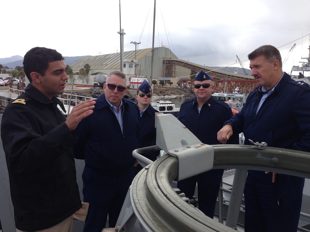 11th Coast Guard District members tour the Mexican Naval Vessel Monasterio