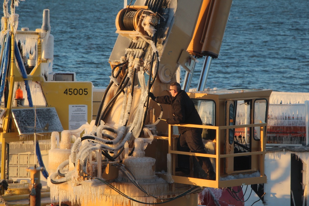 USCGC Bristol Bay battles icy conditions