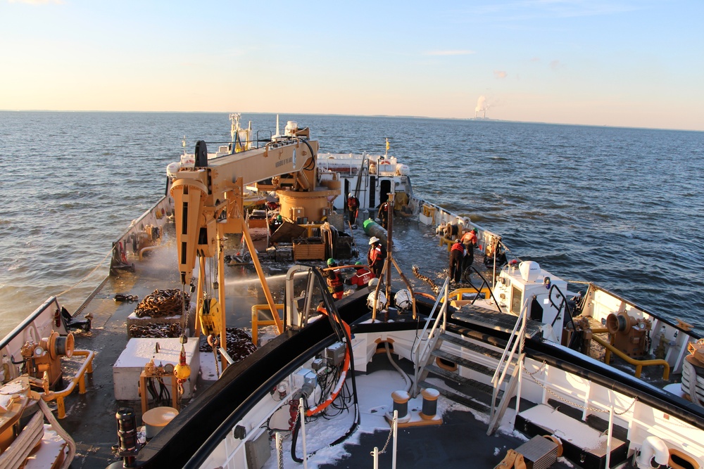 USCGC Bristol Bay battles icy conditions