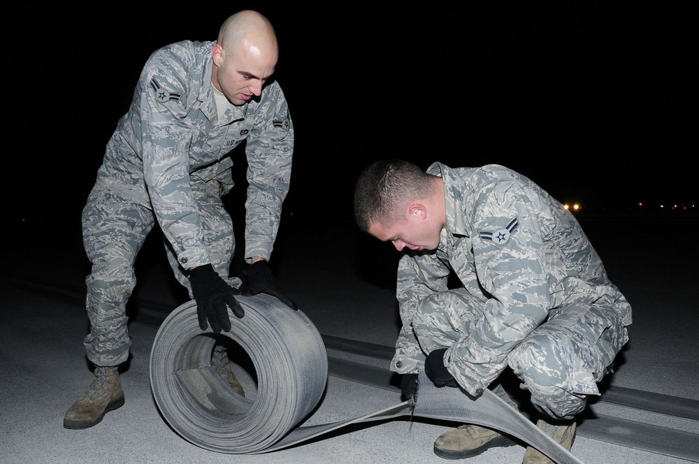 Barrier maintenance changes aircraft tape