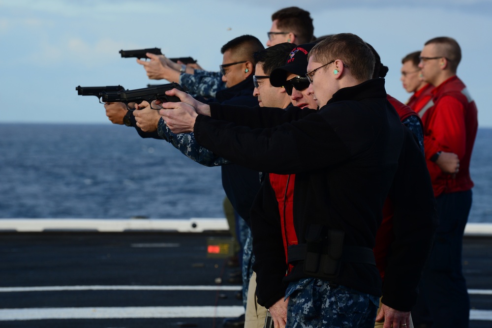 Weapons qualification shoot