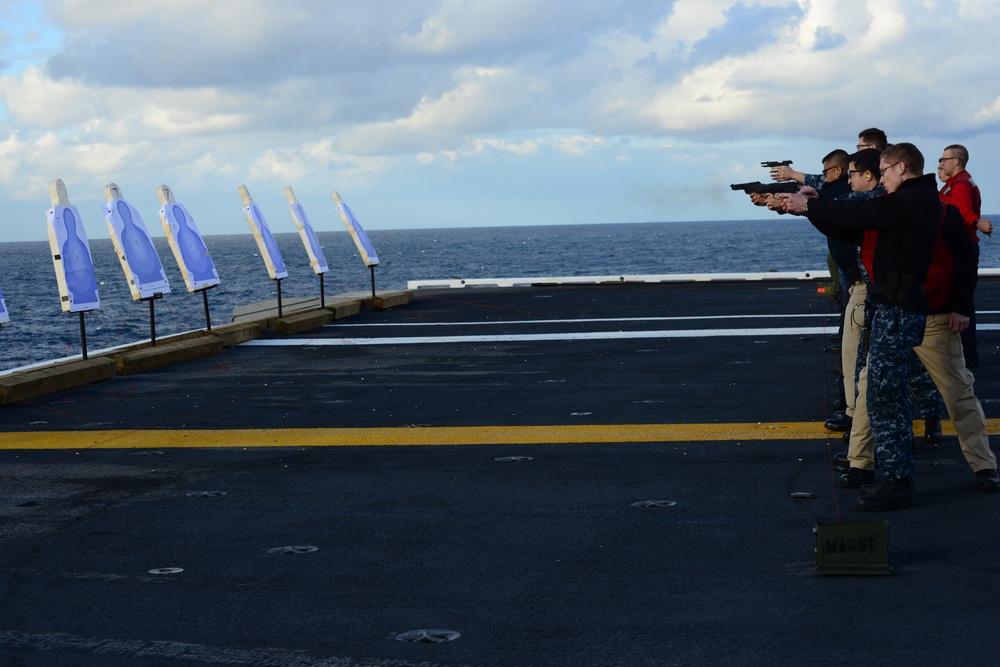 Weapons qualification shoot