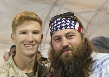 Duck Dynasty visits Marines in Helmand