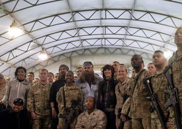 Duck Dynasty visits Marines in Afghanistan