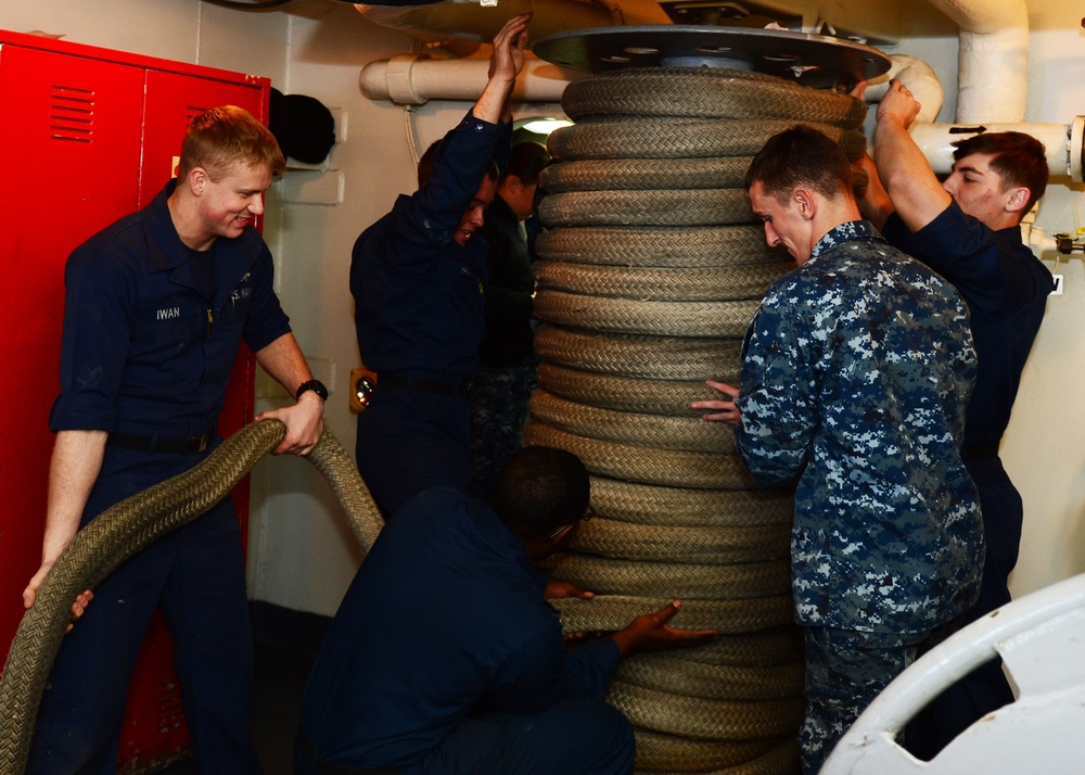 USS Ronald Reagan action