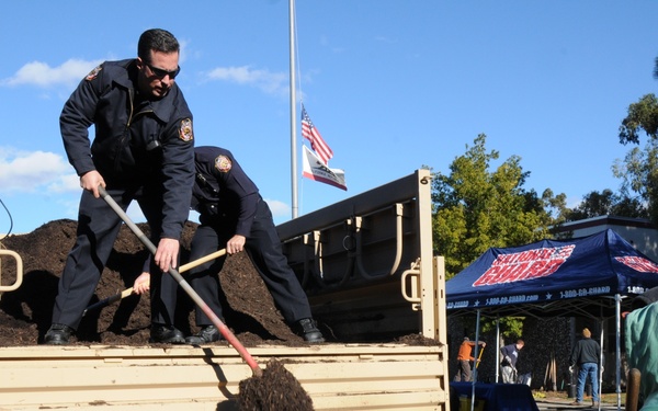 Soldiers, local community join forces for armory beautification project