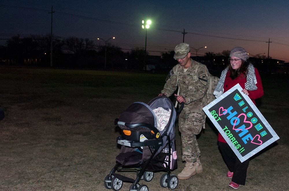 Black Jack families welcome home soldiers