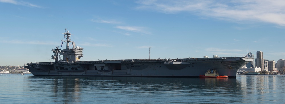 USS Carl Vinson returns to its homeport
