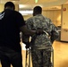 Gregory walks out in his uniform