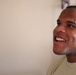 Spc. Gregory prepares to leave the hospital