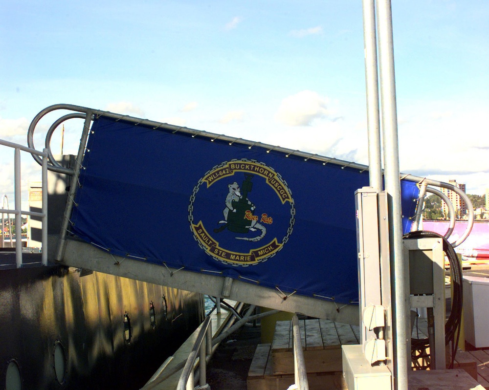 Brow of the Coast Guard Cutter Buckthorn