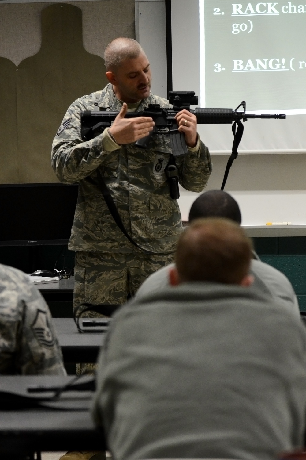 M4 carbine rifle training