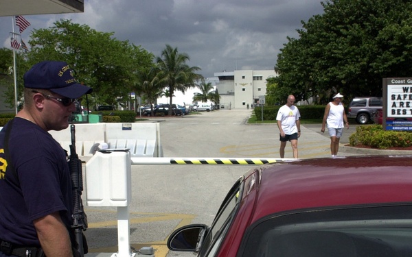 ID check at Air Station Miami