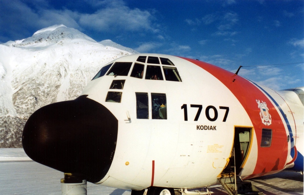 Coast Guard C-130 airplane