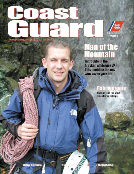 COAST GUARD MAGAZINE COVER OCT. 2001