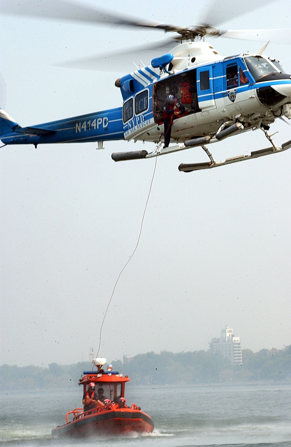 NYPD, COAST GUARD JOINT WATER RESCUE