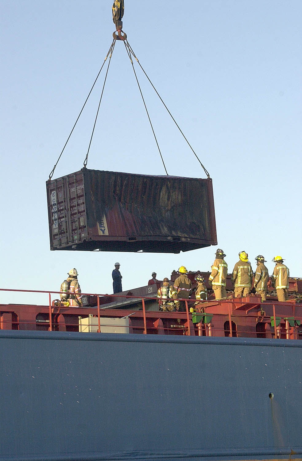 CONTAINER SHIP FIRE