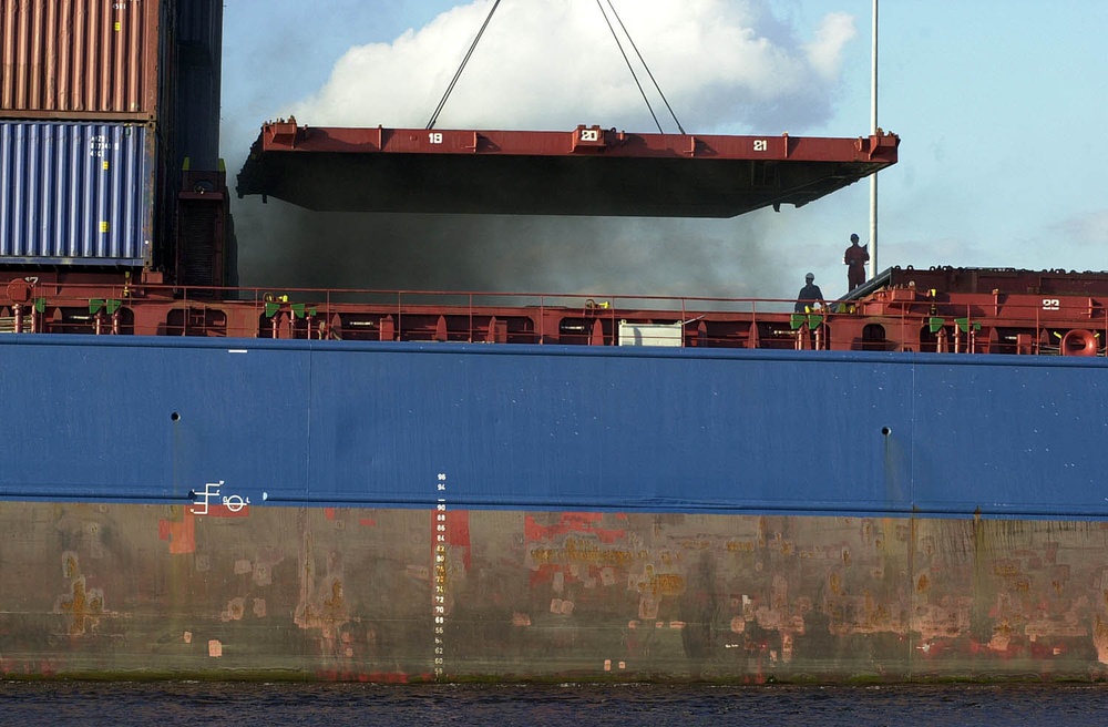 CONTAINER SHIP FIRE