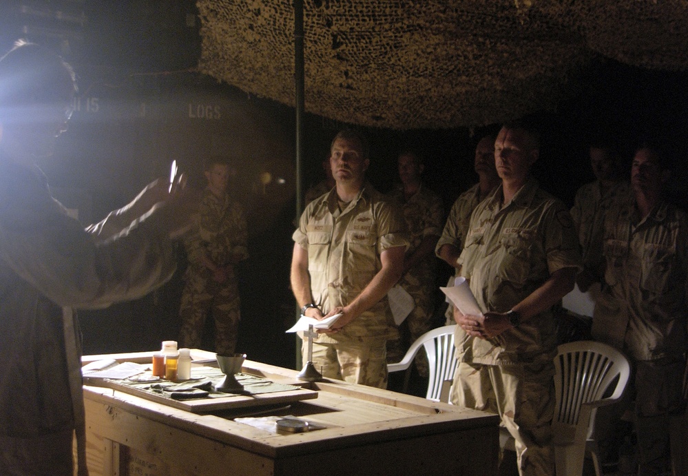 Easter worship service