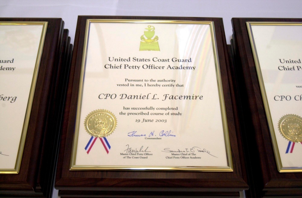 COAST GUARD CHIEF PETTY  OFFICERS ACADEMY EAST