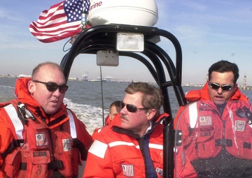 NASCAR driver tours Coast Guard units