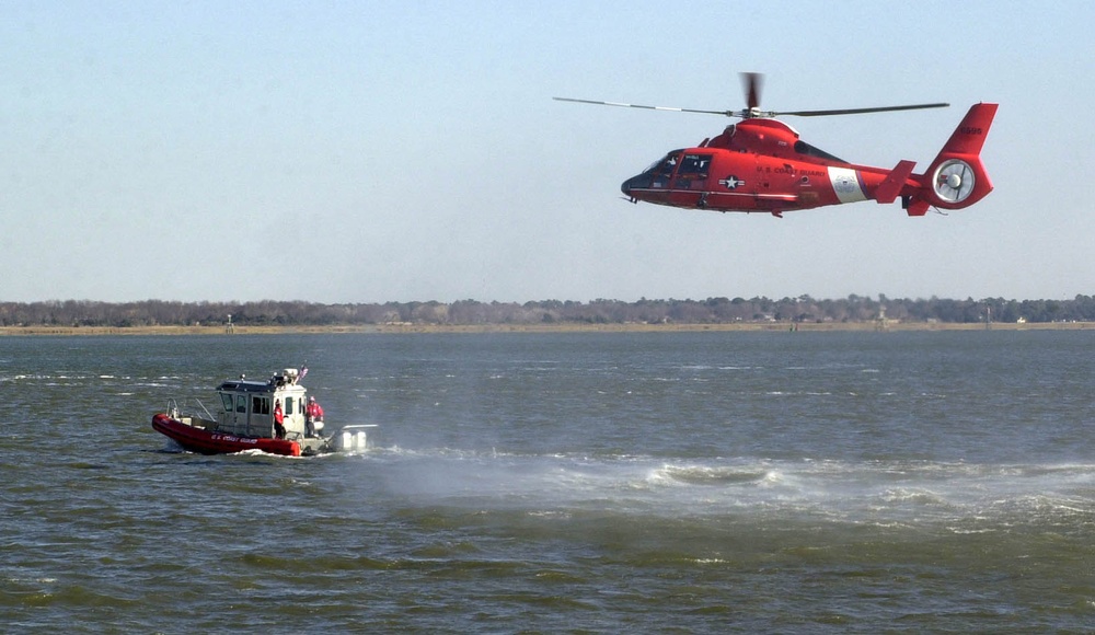 LABONTE VISITING THE COAST GUARD