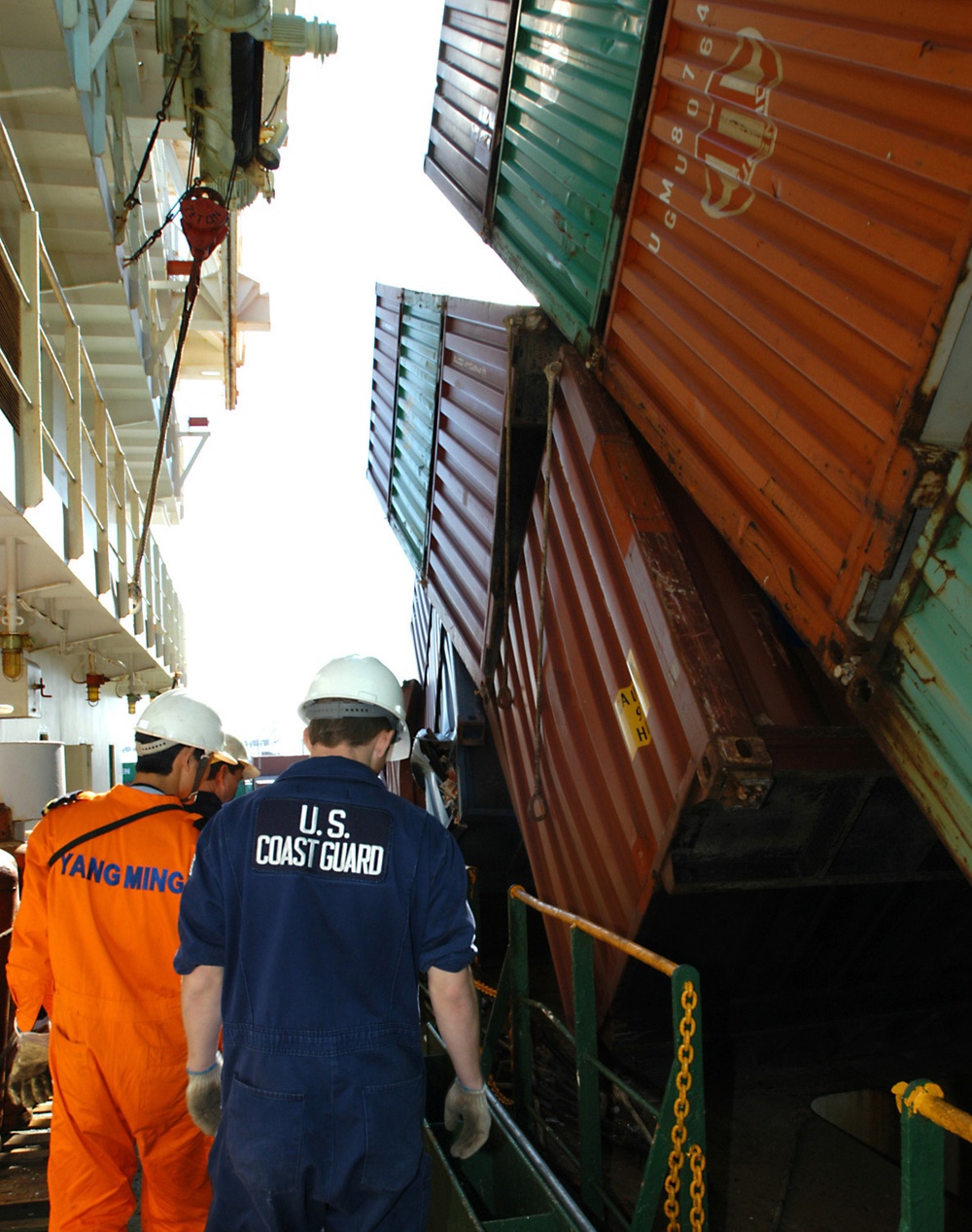 Damaged containers