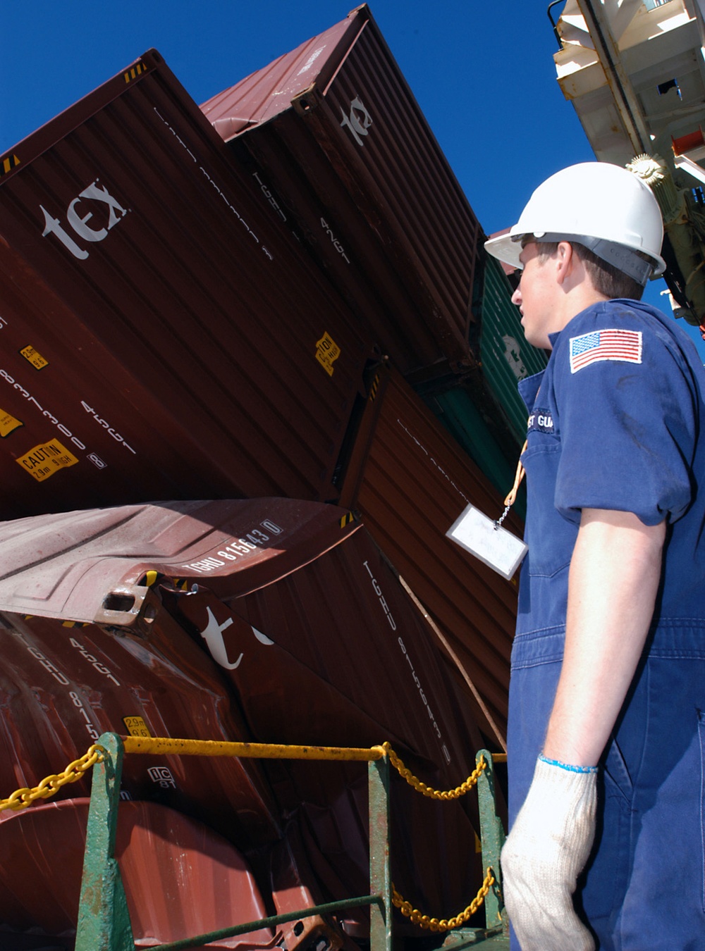 Damaged containers