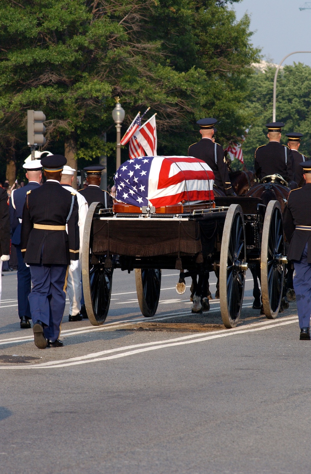 FUNERAL PROCESSION FOR RONALD REAGAN