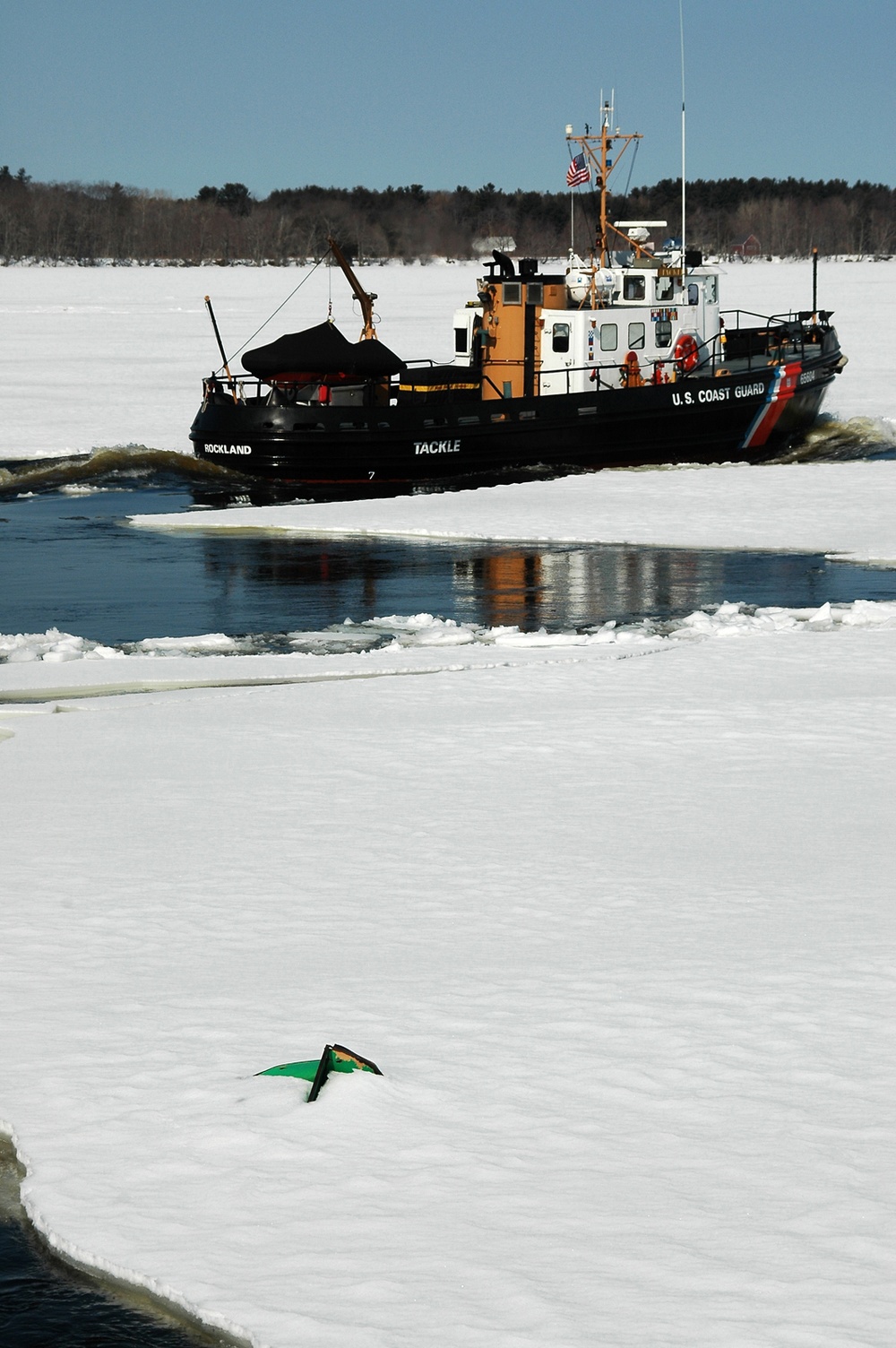 ICEBREAKER ON THE KENNEBEC RIVER
