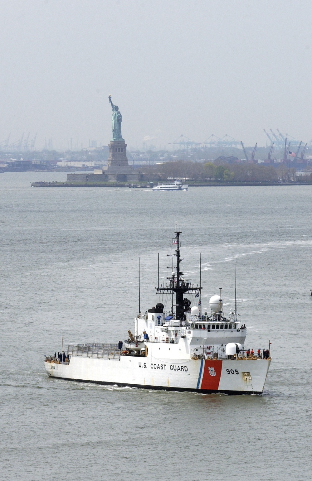 SPENCER IN NY HARBOR