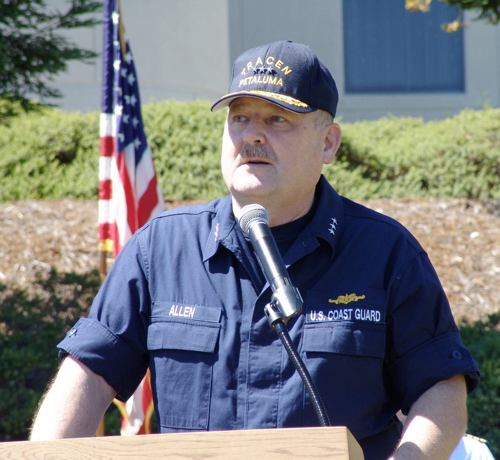 VICE ADM. ALLEN VISITS PETALUMA