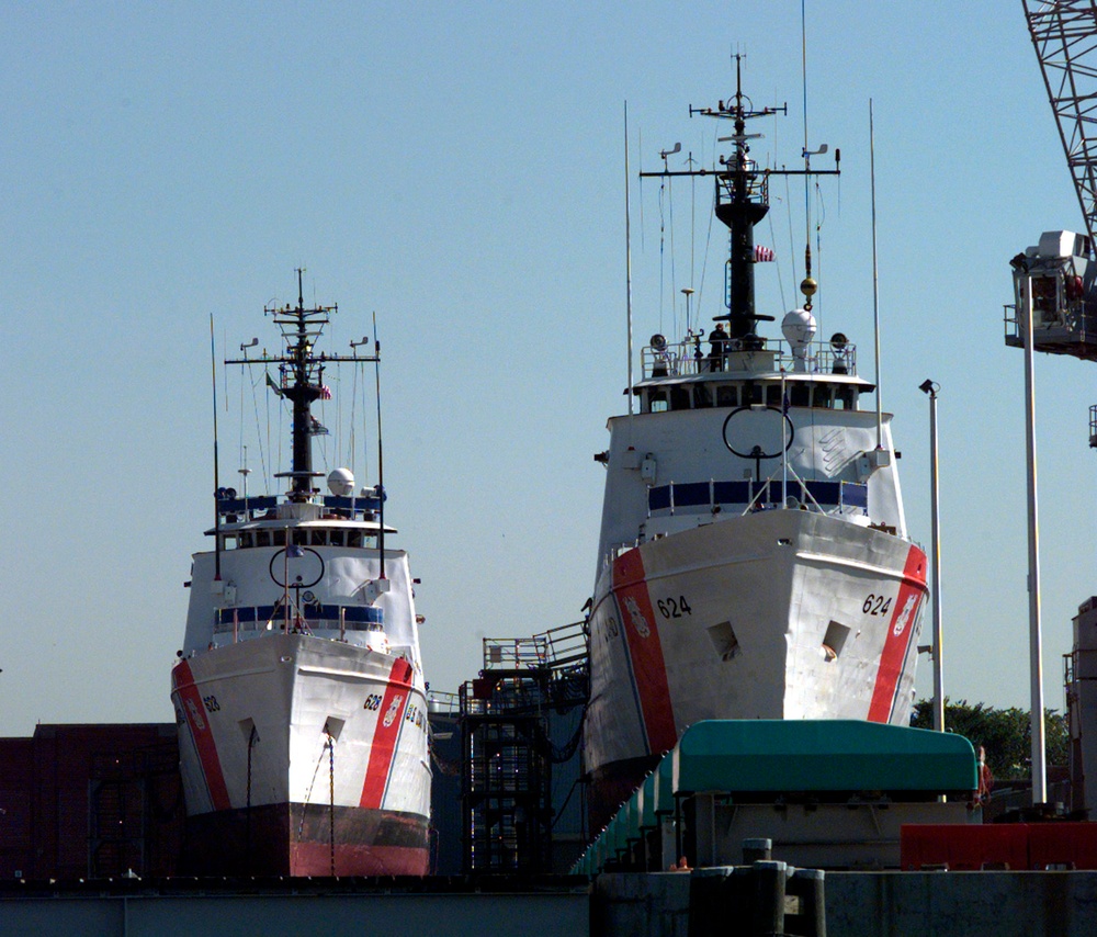 Cutters in dry dock