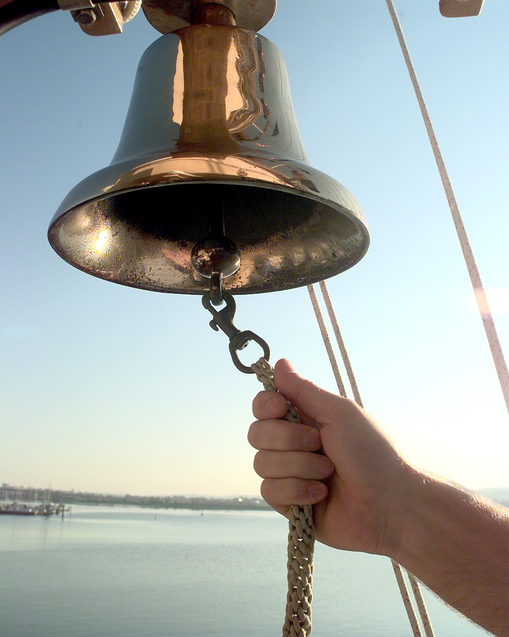 Ringing the ship's bell