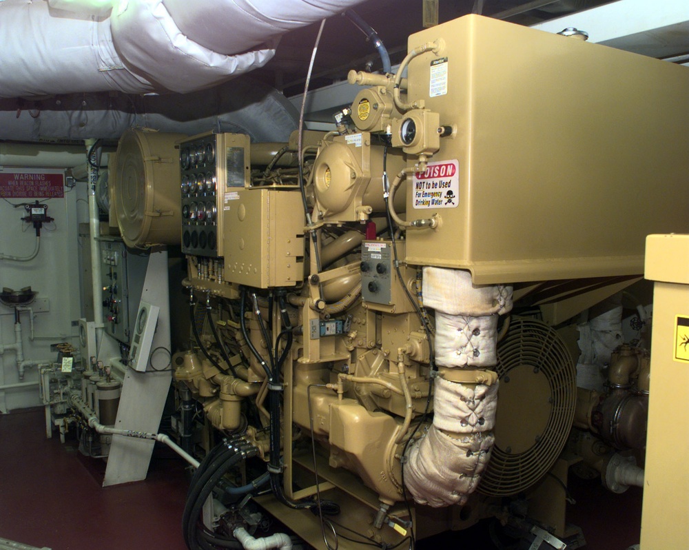 Diesel generator onboard US Coast Guard Cutter Willow